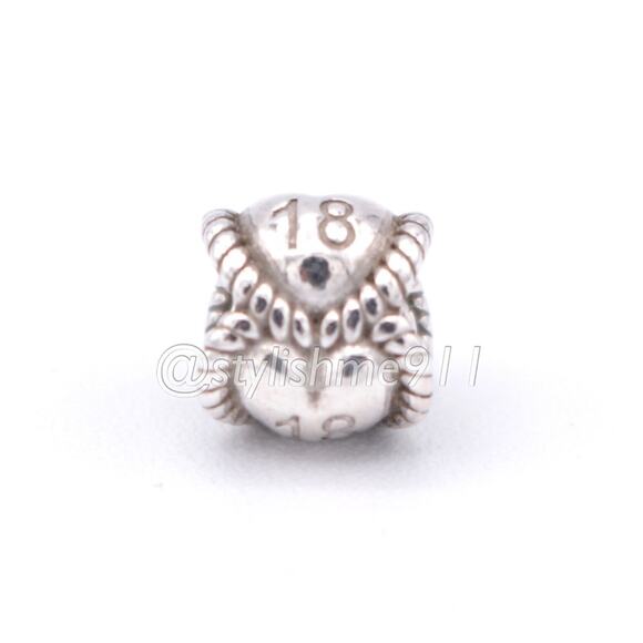 Authentic Pandora 18 Birthday Milestone Charm - 791047 - Picture 8 of 9